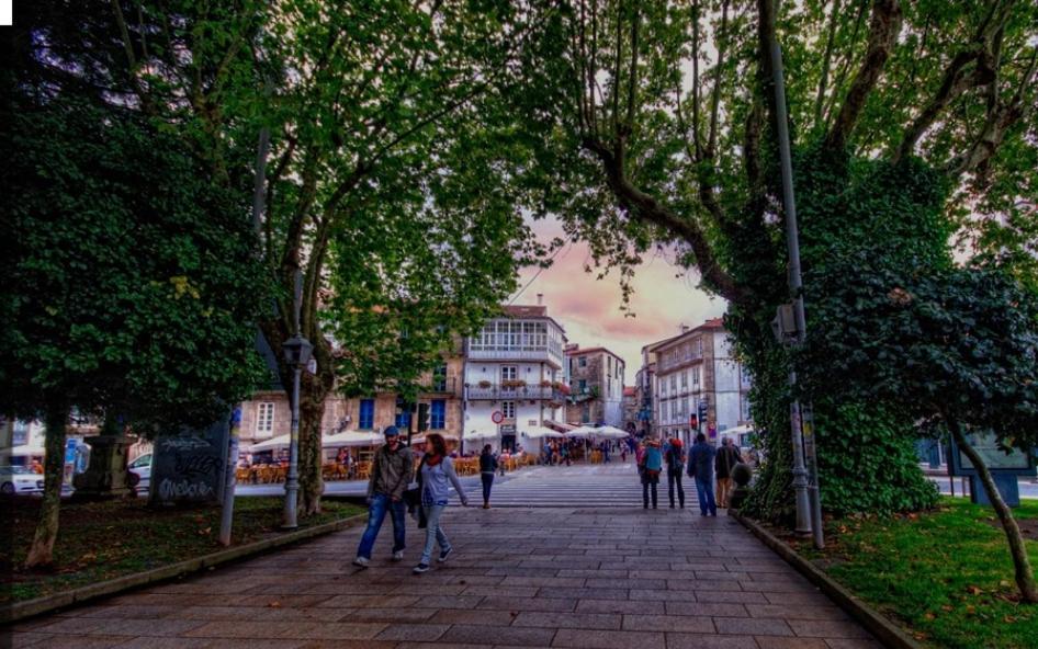 شقة "Porta Faxeira" سانتياغو دي كومبوستيلا الغرفة الصورة